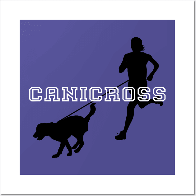 Canicross Dog and Runner Dog Sport Wall Art by Imp's Dog House